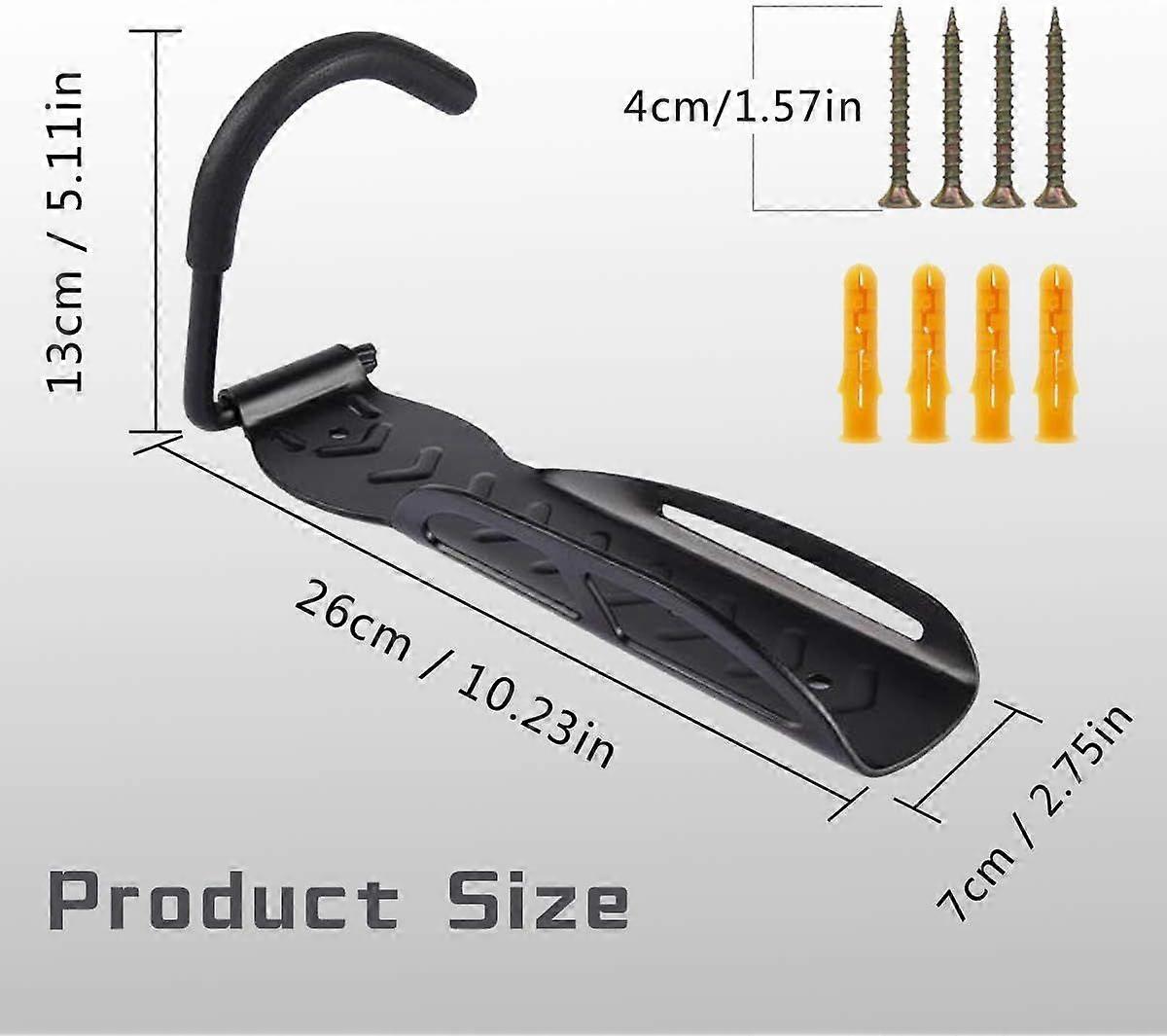 Scooter Wall Mount, Wall Mount Bracket, Rubber Wall Hanging Bracket, Universal