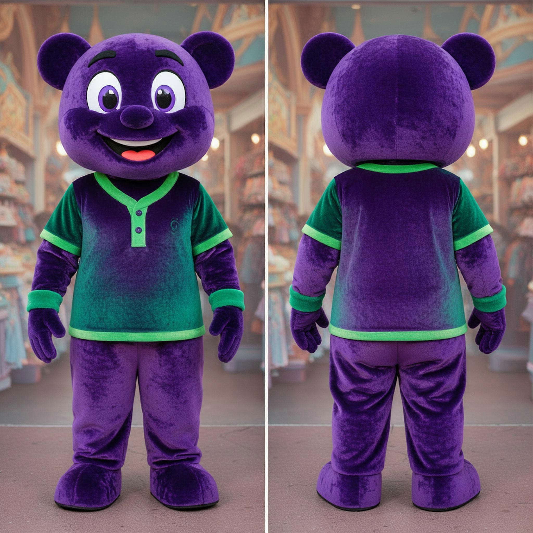 MASTICOT Violet Plush Pad Thai Mascot