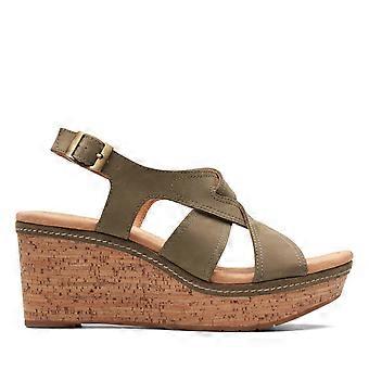 Clarks Adult Womens Elleri Rae Wedges Sandals