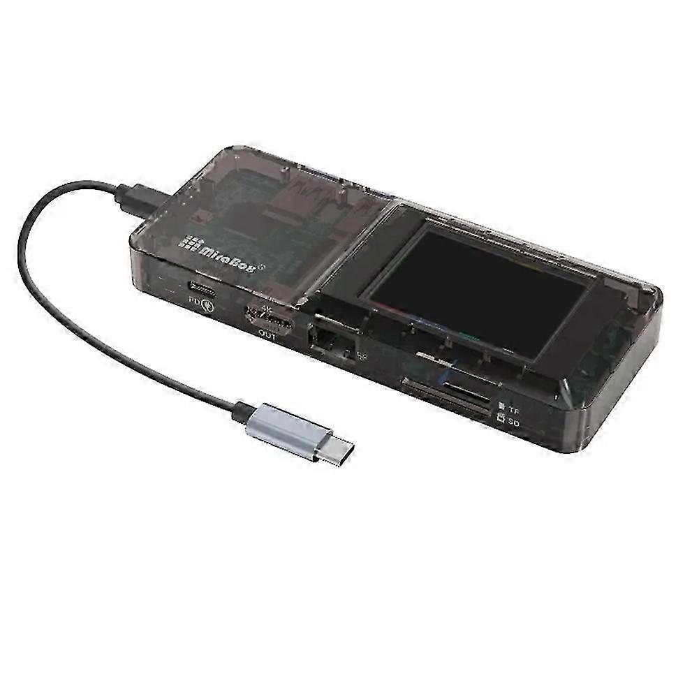 Visual Docking Station Type-C Network Port Docking Station with Console Custom Button TF/SD Card R