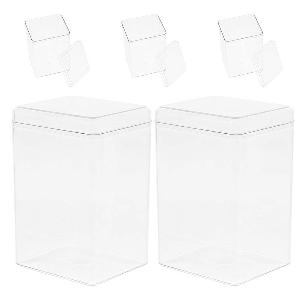 Transparent Storage Display Case for Collectible Mini Figures 5Pcs