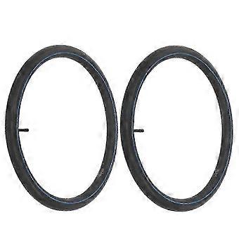2Pcs Bicycle Inner Tube 22x2.125 Schrader Valve Black Rubber  Szrhkj6483