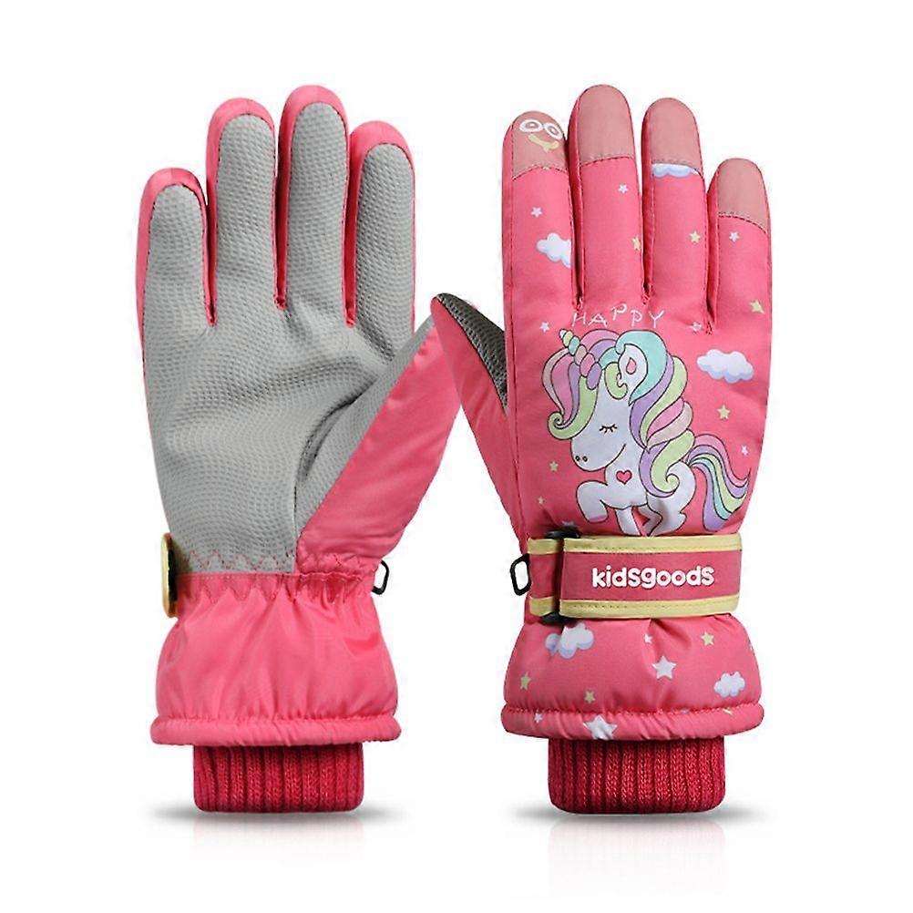 Warm Windproof Waterproof Children's Ski Gloves
