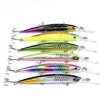 1Pcs 15.2Cm 12.2G 3D Eyes Big Hard Fishing Lure bass Pike Crankbaits Minnow Wobblers With Hooks Fishing Tackle YF