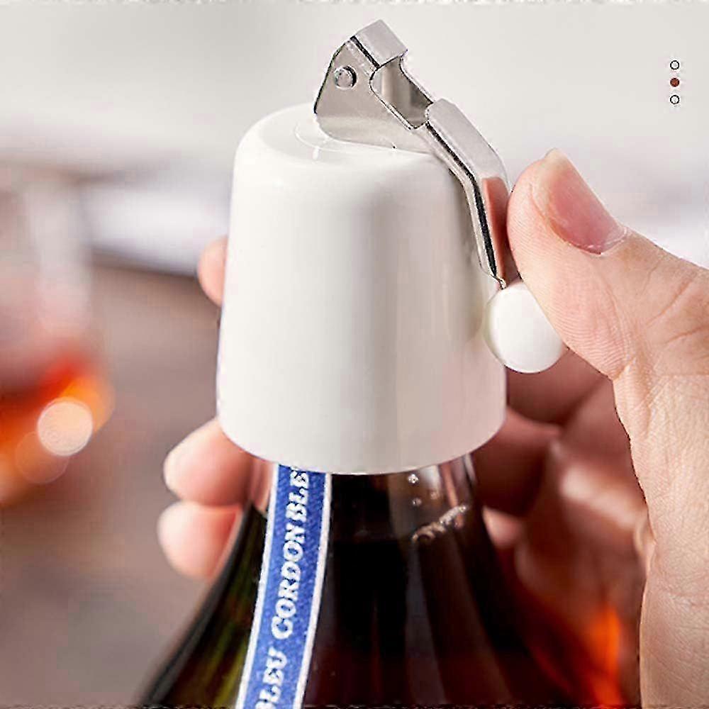 Stainless Handle Press Wine Stopper