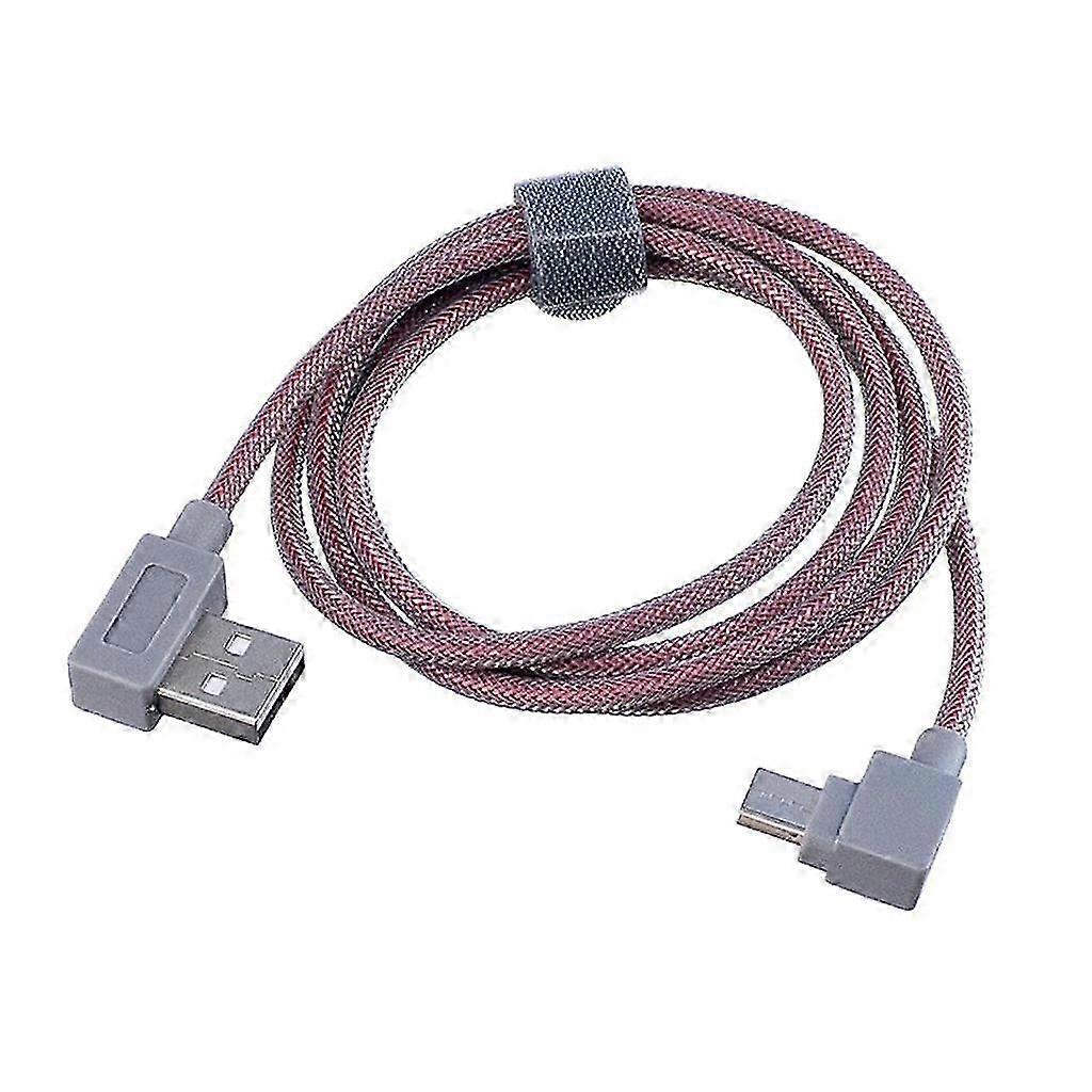Nylon-Braided Angled USB-C Cable