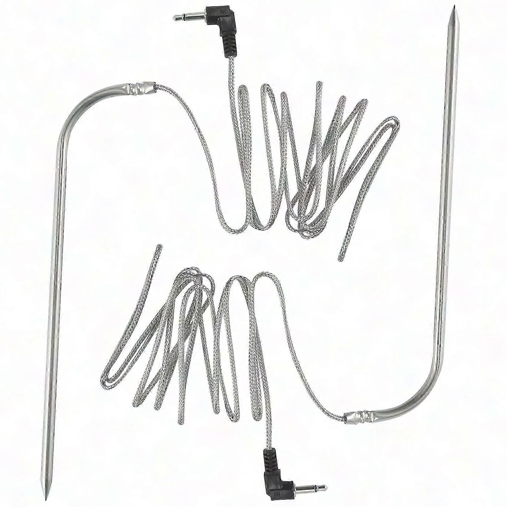 Waterproof High-Temp Meat Probe Replacement, 2-Pack BBQ Thermometer