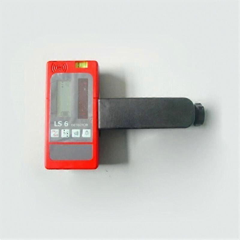 LS-6 Laser Level Receiver with Bracket - Red Beam Detector for Construction Alignment