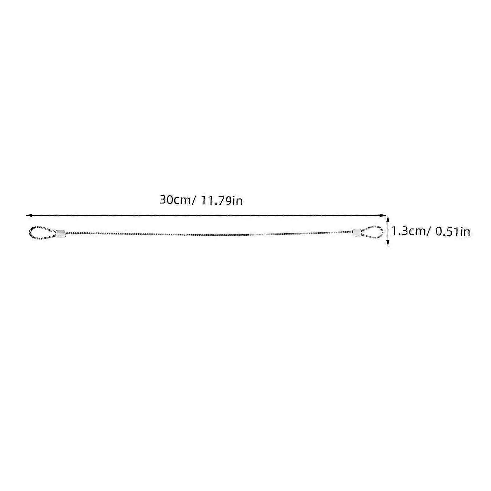 10pcs Crimping Loop Cable Wire Stainless Steel Wire Rope Security Cable Wire With Loop