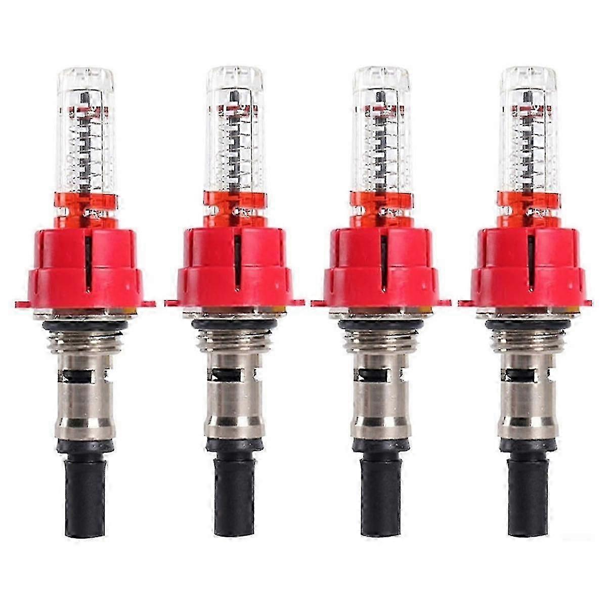 4-Pack 3/8 Inch Manifold Flow Controller Device for Underfloor Heating Systems