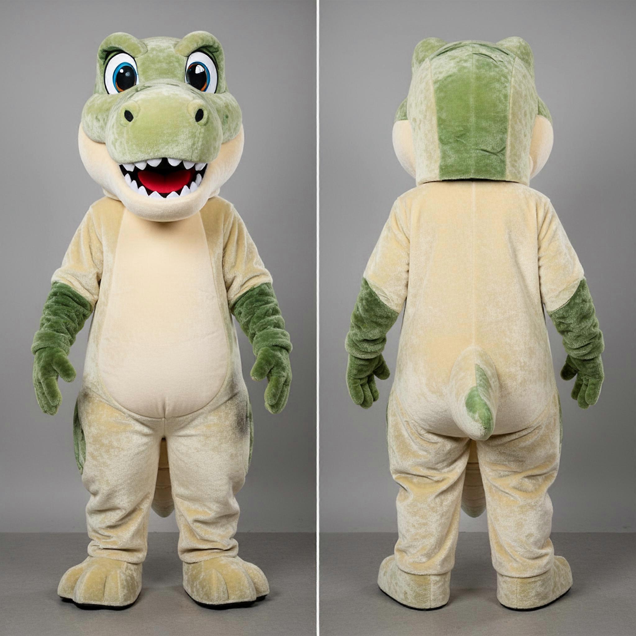 MASTICOT Cream Colored Gentle T Rex Mascot