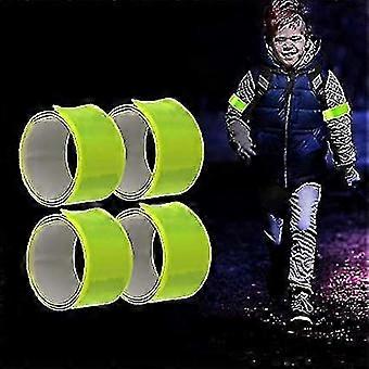 New   Arm, Wrist, Leg Reflective Tape 30cm Reflective Tape High Visibility Running Gear, Set Of 4, High Visibility Morning Run, Orange