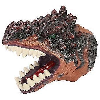 High Simulation Cartoon Dinosaur Hand Puppet Glove Storytelling Toy Type B 25-26cm lfx