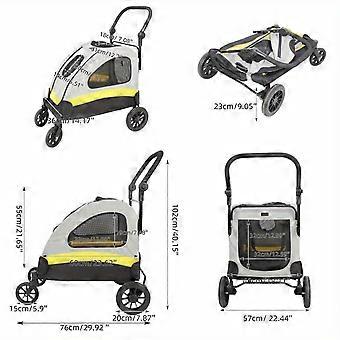 Hondenwagen Compact - Huisdier Buggy - Dierenwagen - Draagwagen - Kattenwagen