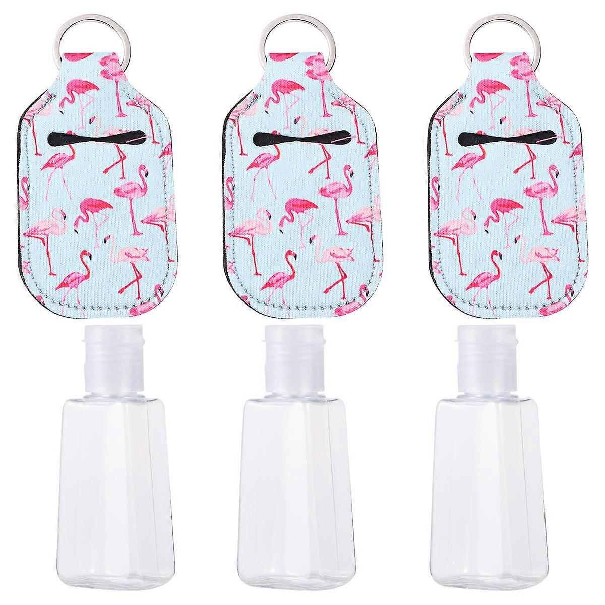 Hand Bottle 3Set for Storage Use with Empty Bottles and Keychain Holders