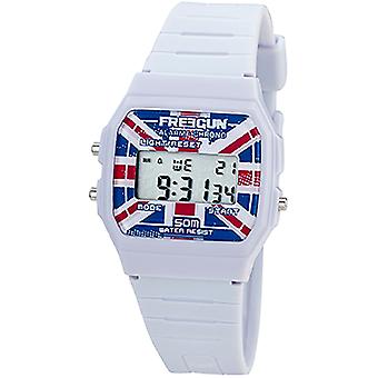 Freegun Vintage Quarz Digitale Kinderuhr mit EE5206 Kunststoff Armband