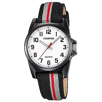 Calypso Junior Collection Quartz Analog Child Watch with Nylon K5707/8 Bracelet
