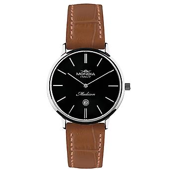 Mondia madison classique dame japonaise Quartz Analog Woman Watch avec Bracelet Mi722-3CP Cowskin