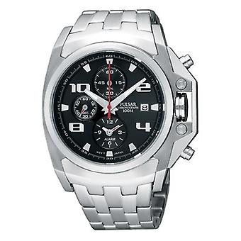 Pulsar madrid Quartz Analog Man Watch with Pf3839X1 Stainless Steel Bracelet