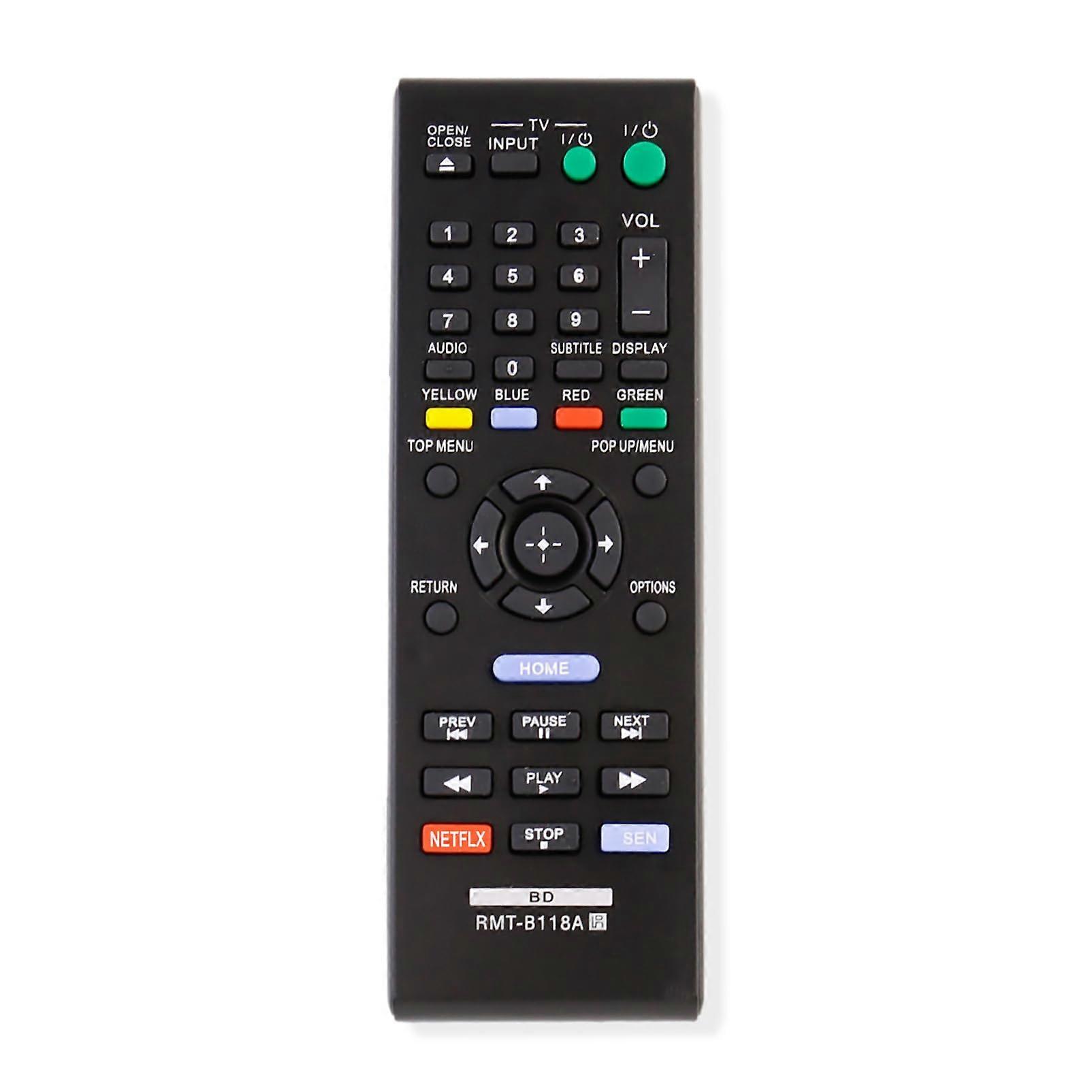 Remote Control RMTB118A Replacement for Sony Bluray DVD Player BDPS185 BX18 No Programming Needed