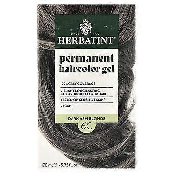 Herbatint, Permanent Haircolor Gel, 6C Dark Ash Blonde, 4.56 fl oz (135 ml)