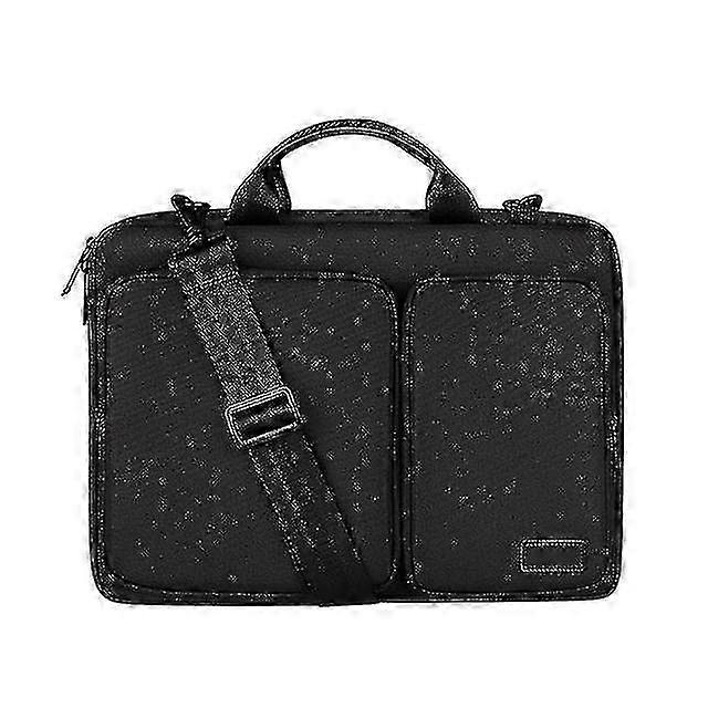 Waterproof Laptop Bag Notebook Shoulder Bag Briefcase Thick Interlayer Side Opening