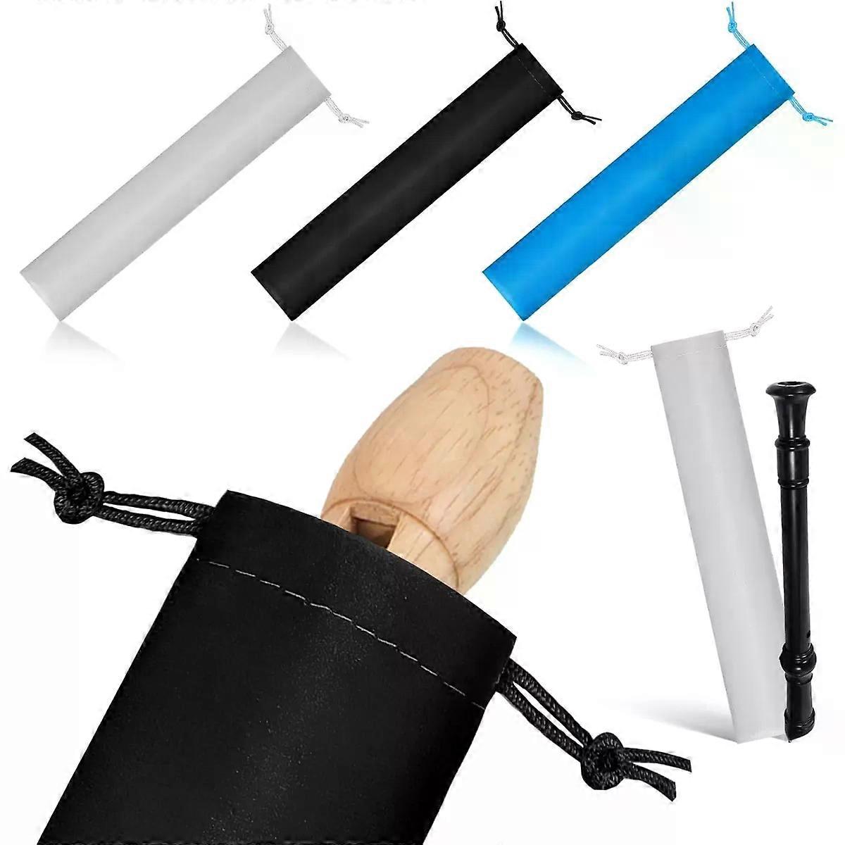 3 Pack Plush Drawstring Pouch for Tin Whistle Storage