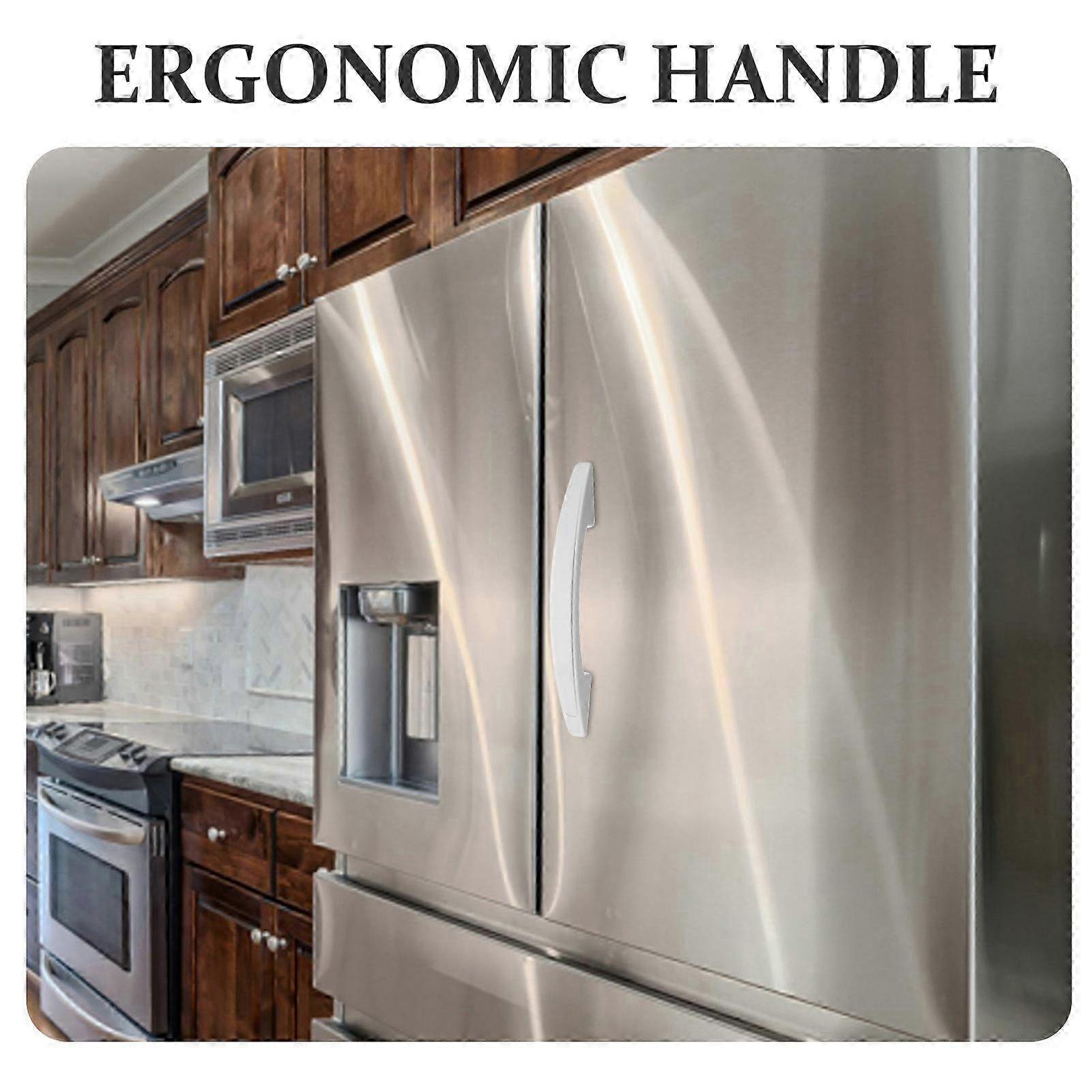 Freezer Door Pull Grip Handle Compatible with Refrigerator Plastic Replacement