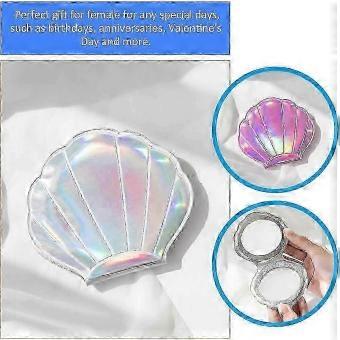 2pcs Shell Makeup Mirror Purse for Kids Pocket Mirror Kids Vanity Mirror Compact Mirror Pocket Mirror