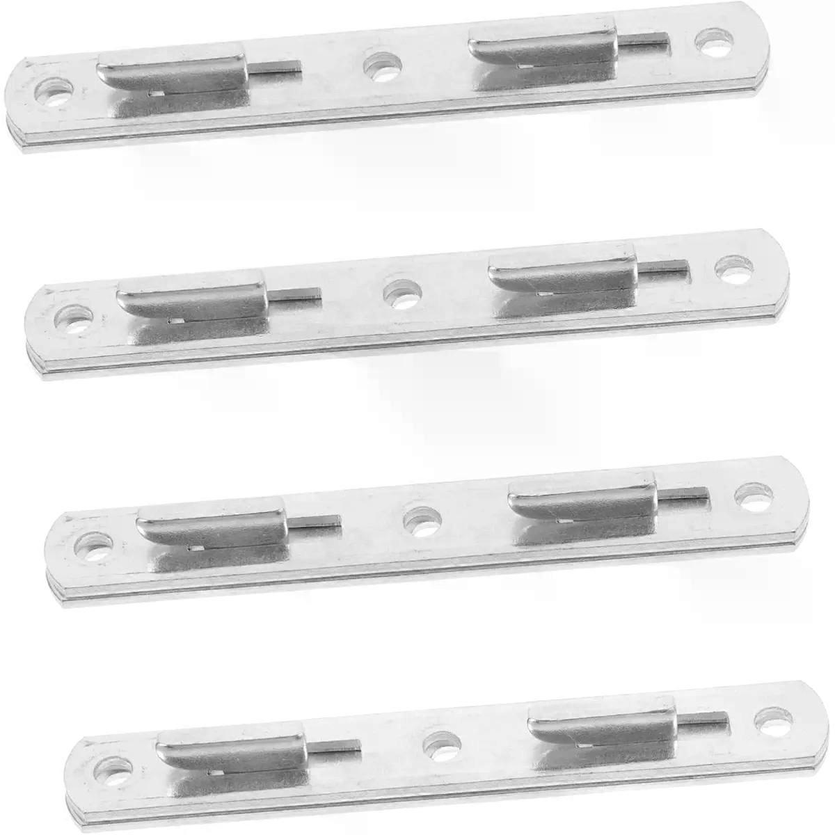 Hook 4 Pairs Iron Bed Frame Rail Brackets