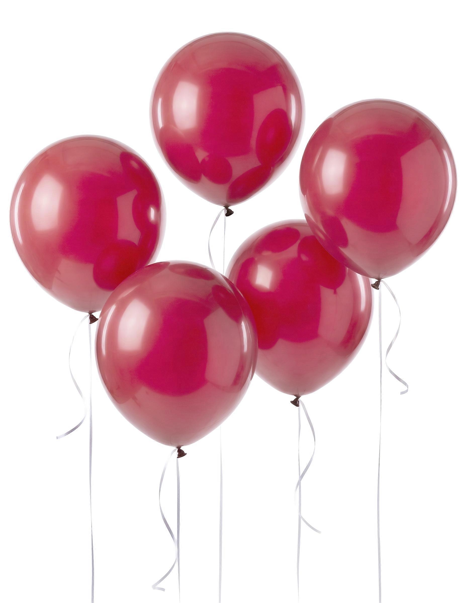 5 Giant Red Latex Balloons 47 cm