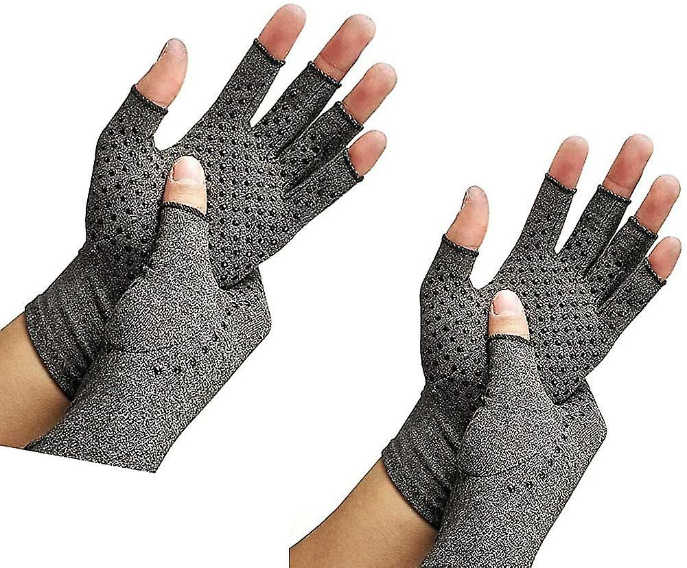 2 Pairs Arthritis Compression Gloves Provide Support And Warmth For Hands, Finger Joint