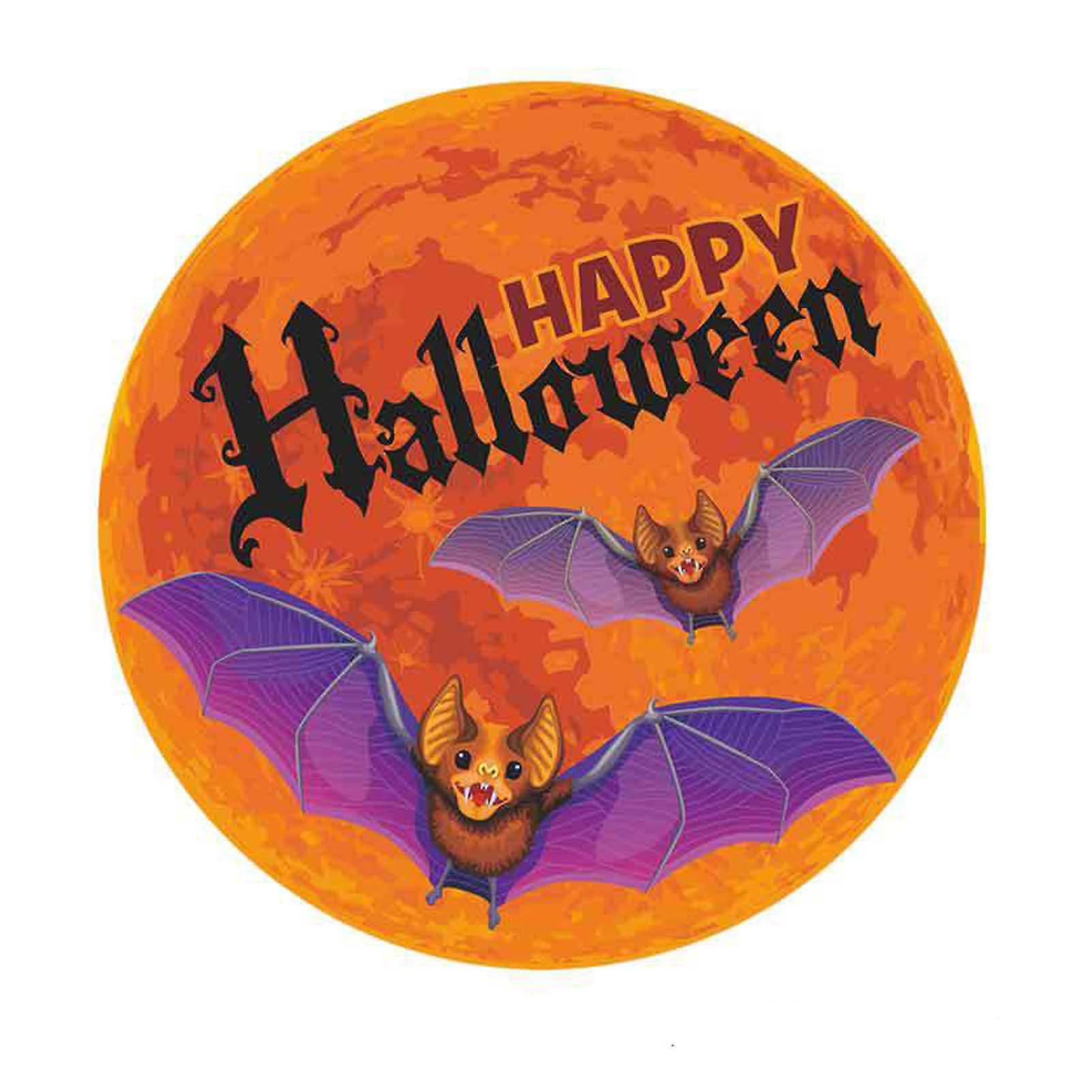 Halloween Glow In The Dark Wall Stickers Bat Witch Window Decals For Home Party