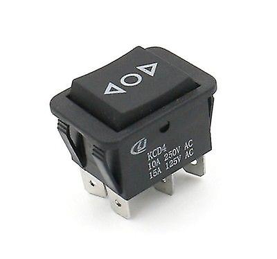 1pc Diy Rocker Switch Power Switch Boat 3 Position 6pin Button Latching With Lamp Light Kcd4 16a 250vac/ 20a 125vac On-off-on