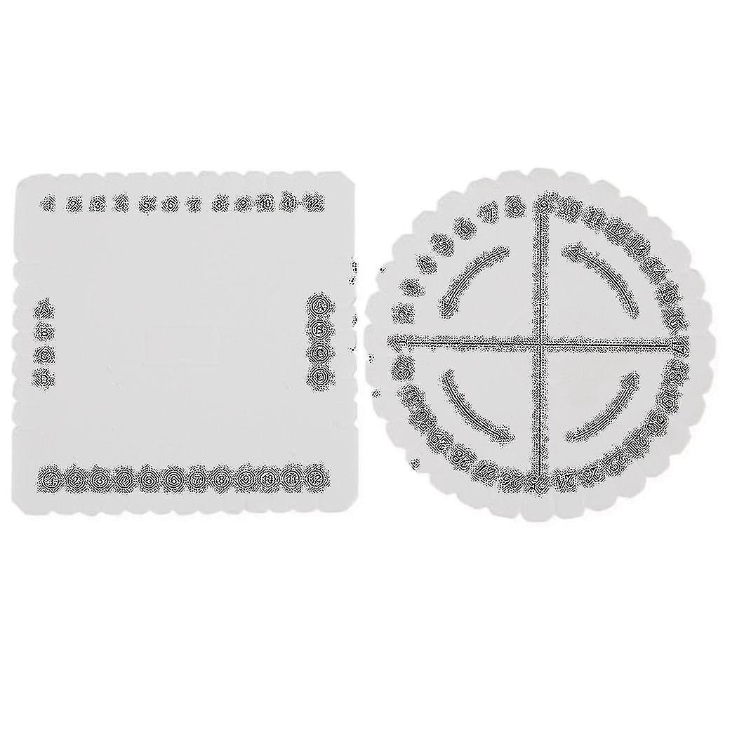 2 Pcs Round Square Disc Macrame Braided Cord String Bracelet Handmade Weaving Disc Plate Diy Materi