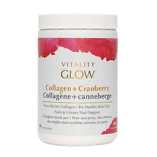 GLOW 胶原蛋白+蔓越莓 25 天，200 克，Vitality Products Inc.（2 件装）
