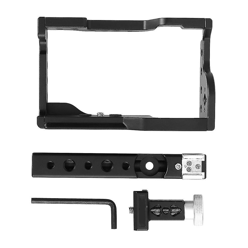 C17 Aluminium Alloy Cage Kit With Handle For Sony A6600/alpha 6600/ilce‑6600 Mirrorless Camera