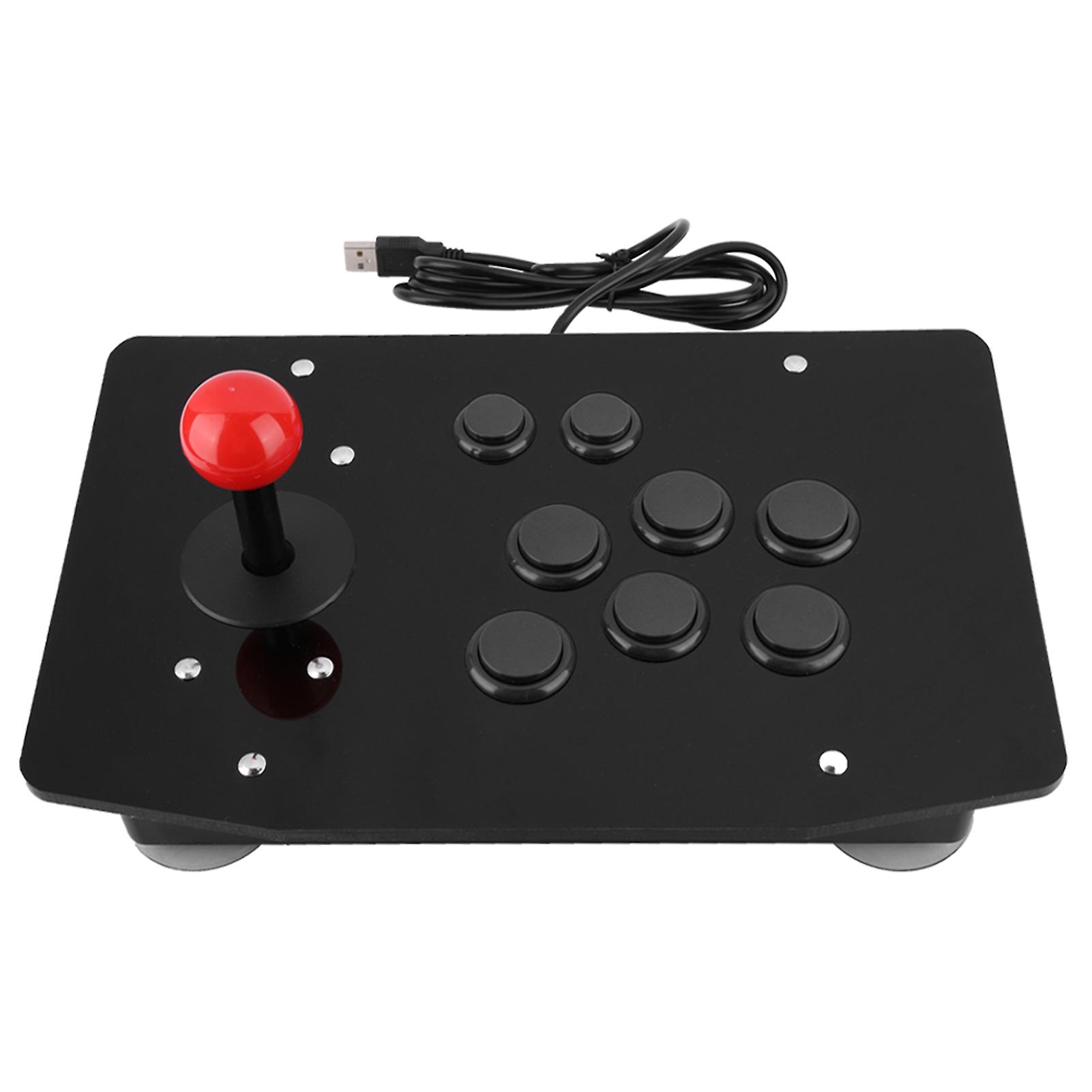 Arcade Rocker Game Joystick 8 Tasten Game Handle Controller (Schwarz)