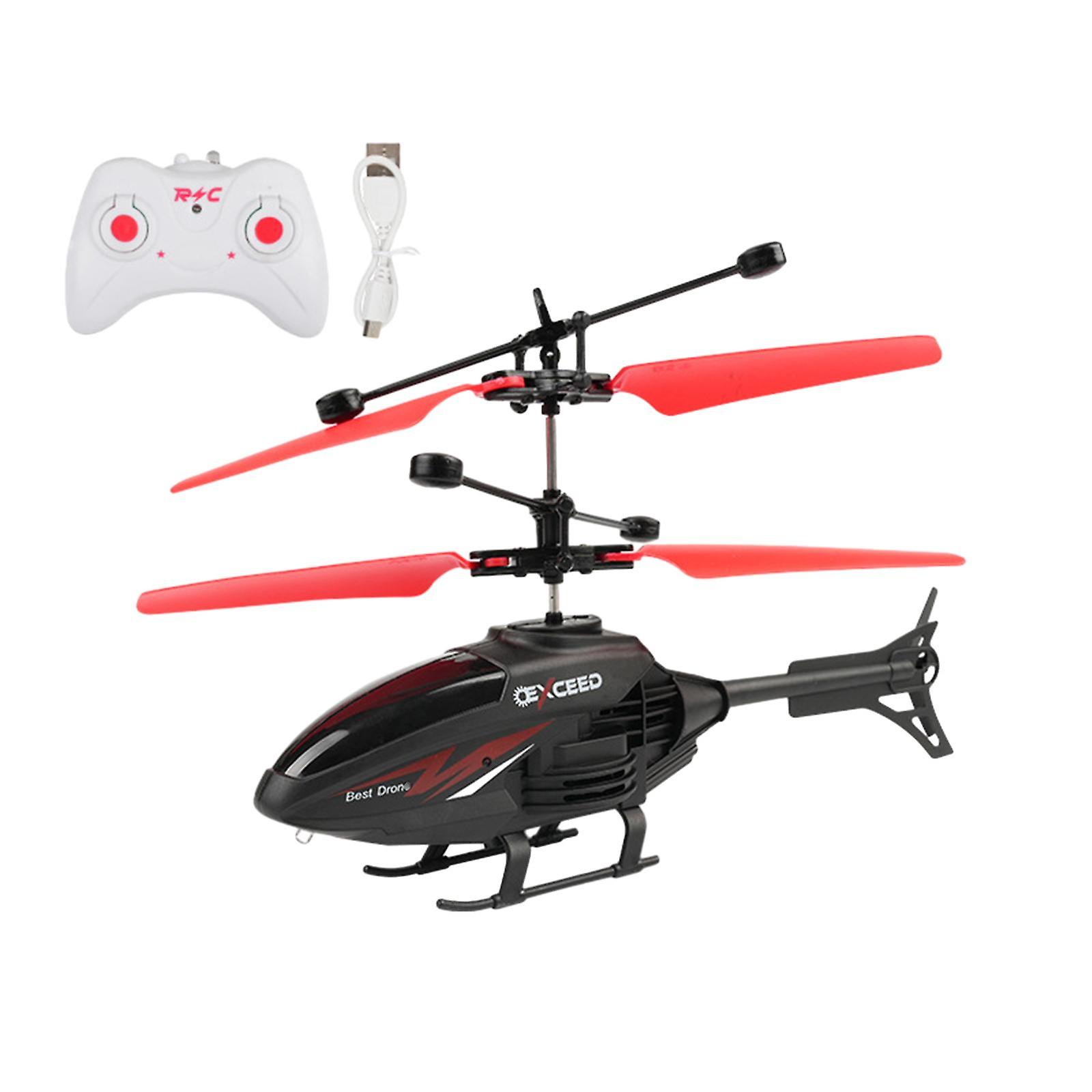 RC Helicopter with LED Colorful Lights Kids Playset for Beginners Boys Girls