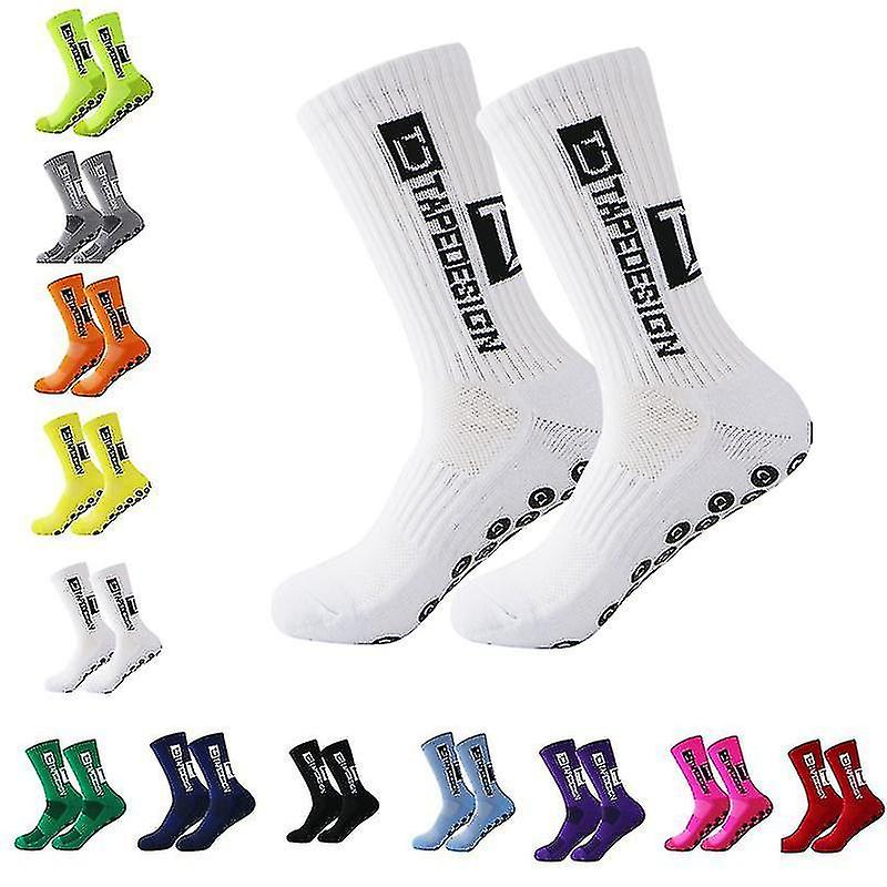 Pair Anti Slip Soccer Socks For Athletic Running Socks Non Slip Breathable