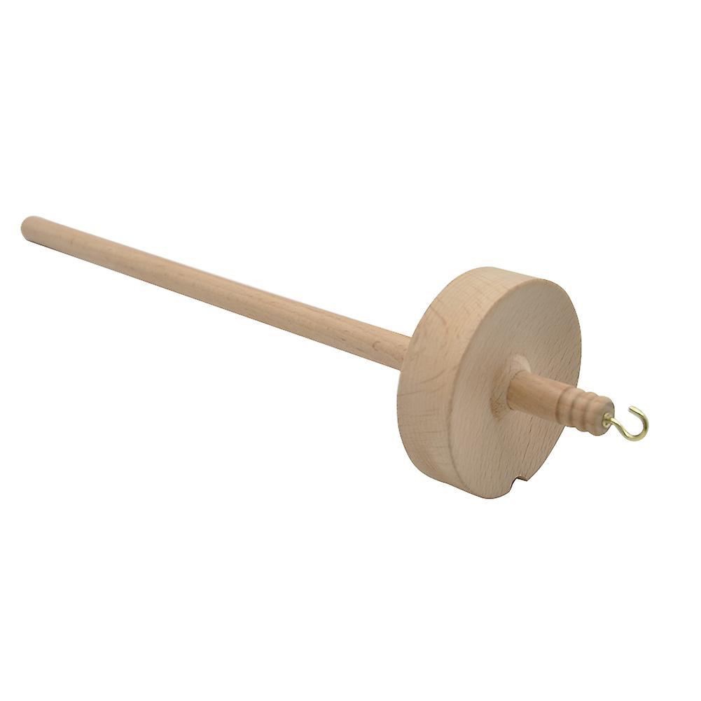 Drop Spindle Top Whorl Yarn Spin Hand Carved Wooden Tool Gift for Beginners