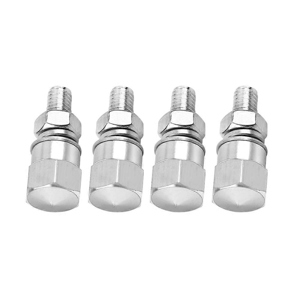 4pcs Universal Thread License Plate Frame Bolts Screws Silver