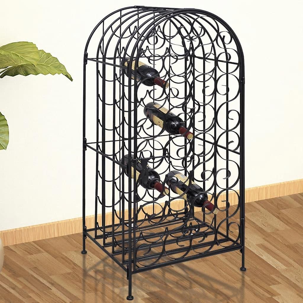 Bottle rack for 35 bottles metal