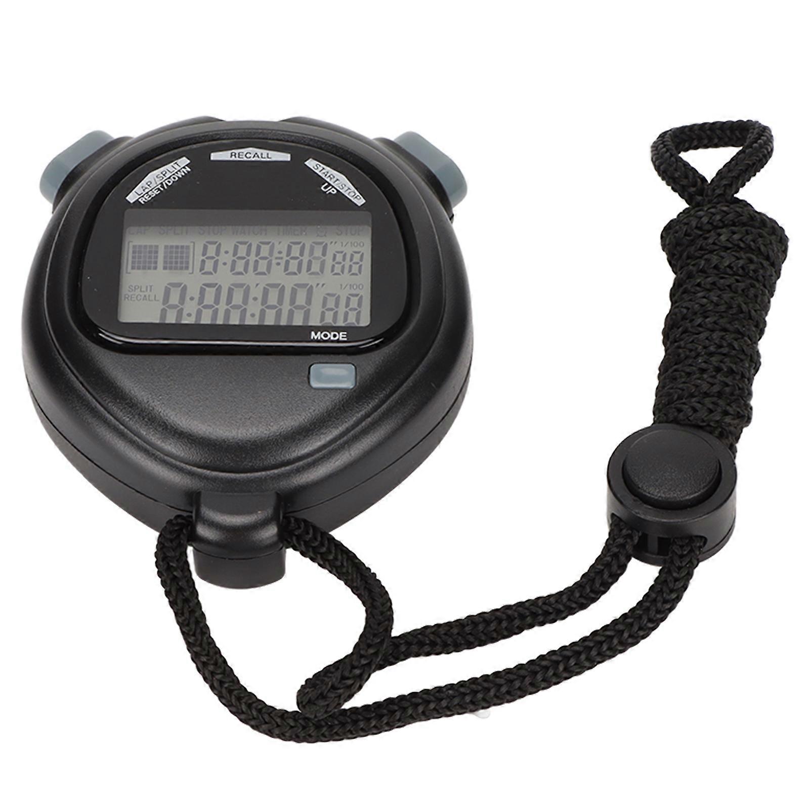 Multifunction 2-Line Electronic Stopwatch Digital Stopwatch for Swimming Running Training