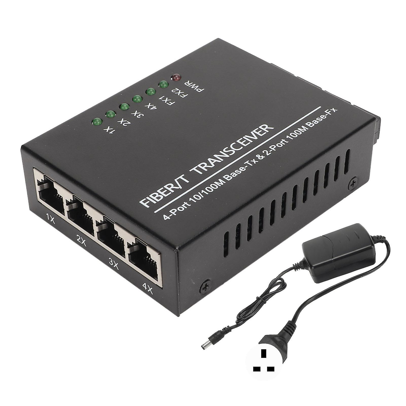 Single Mode Media Converter Single Mode Dual Fiber RJ 45 Port 100 Mbps Plug and Play Fiber to Ethernet Converter 100 to 240V