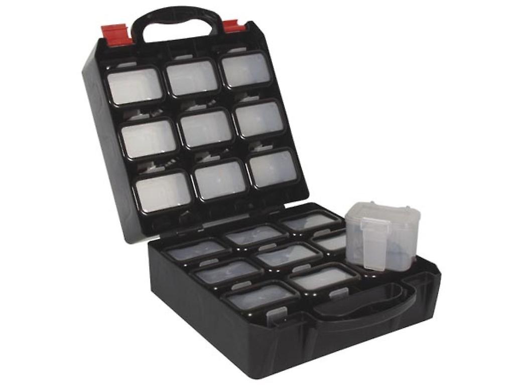 Plastic Tool Box with 18 Clip-On Belt Inserts - 14 L