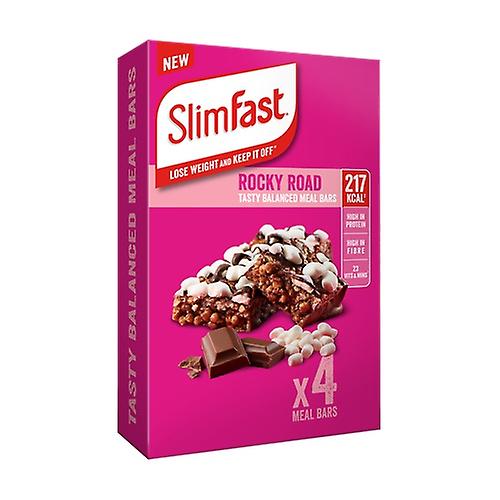 Rocky road flavor food bars 4 bars (Chocolate)