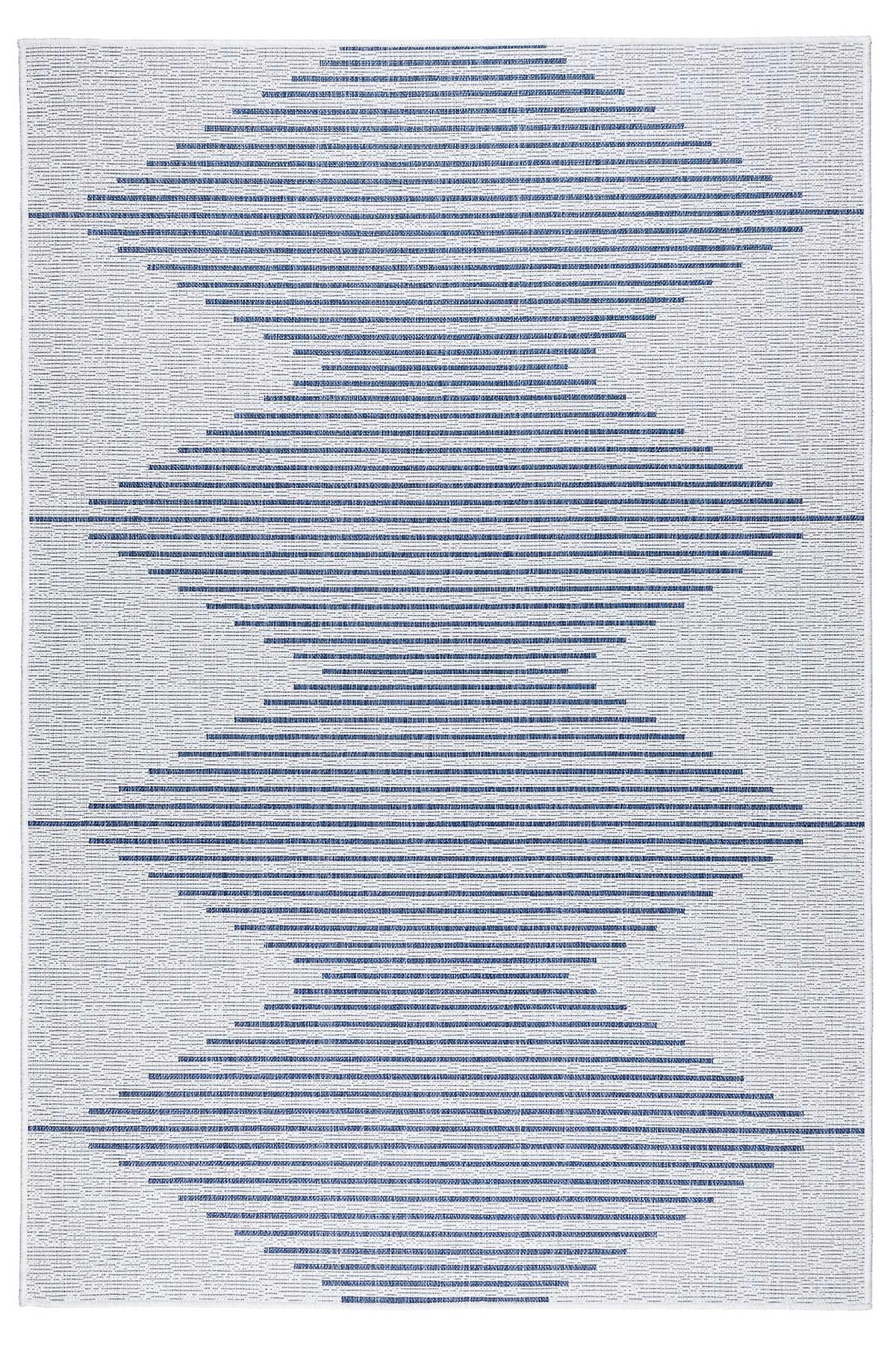 Koza Home Fresco Ecru Dark Blue Scandinavian Jute See Washable Carpet Rug Balcony Terrace Living Room Hallway Carpet 22835A