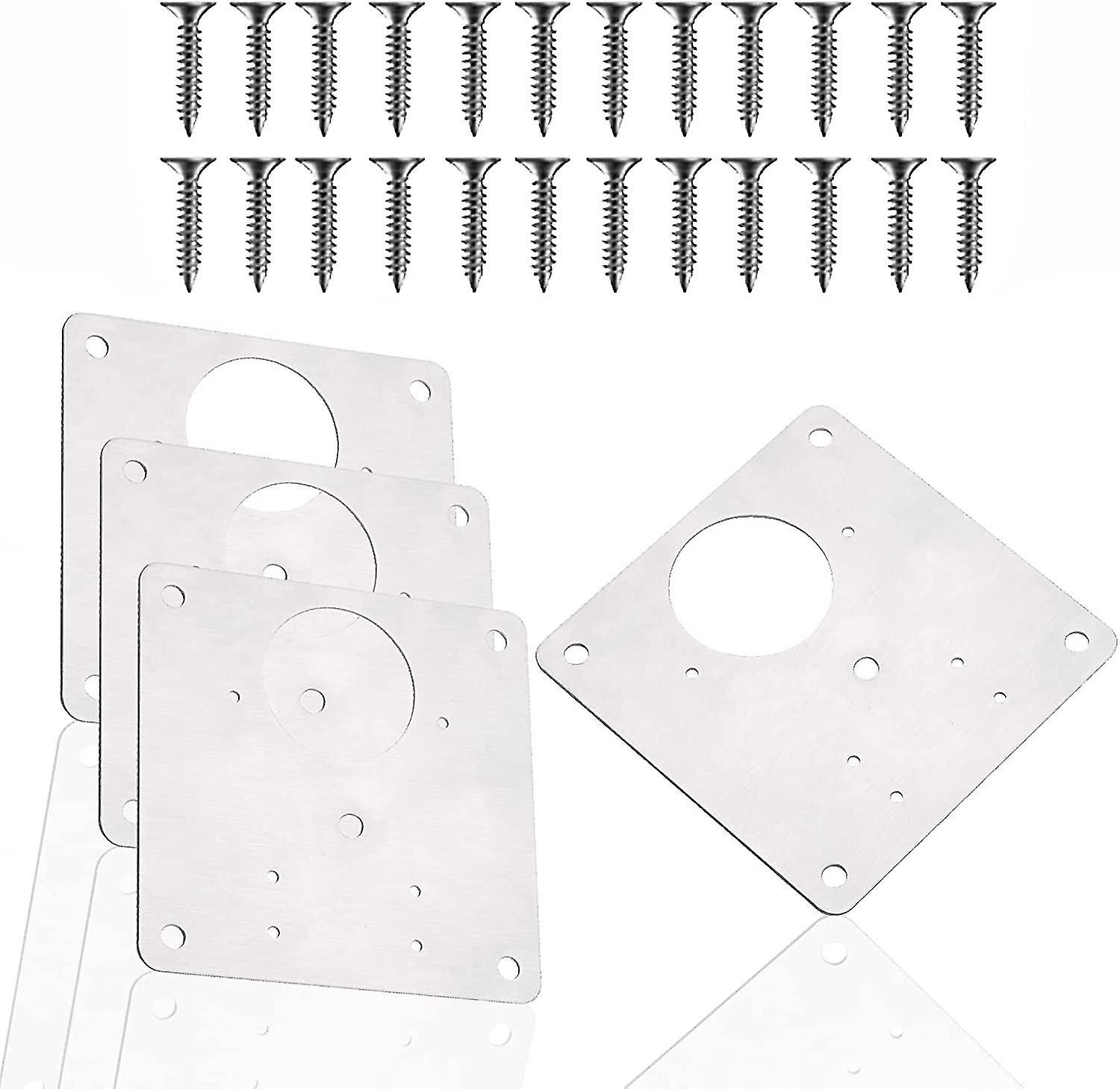 Hinge Repair Kit with Brackets, Plate, Hole, Screws - Sta