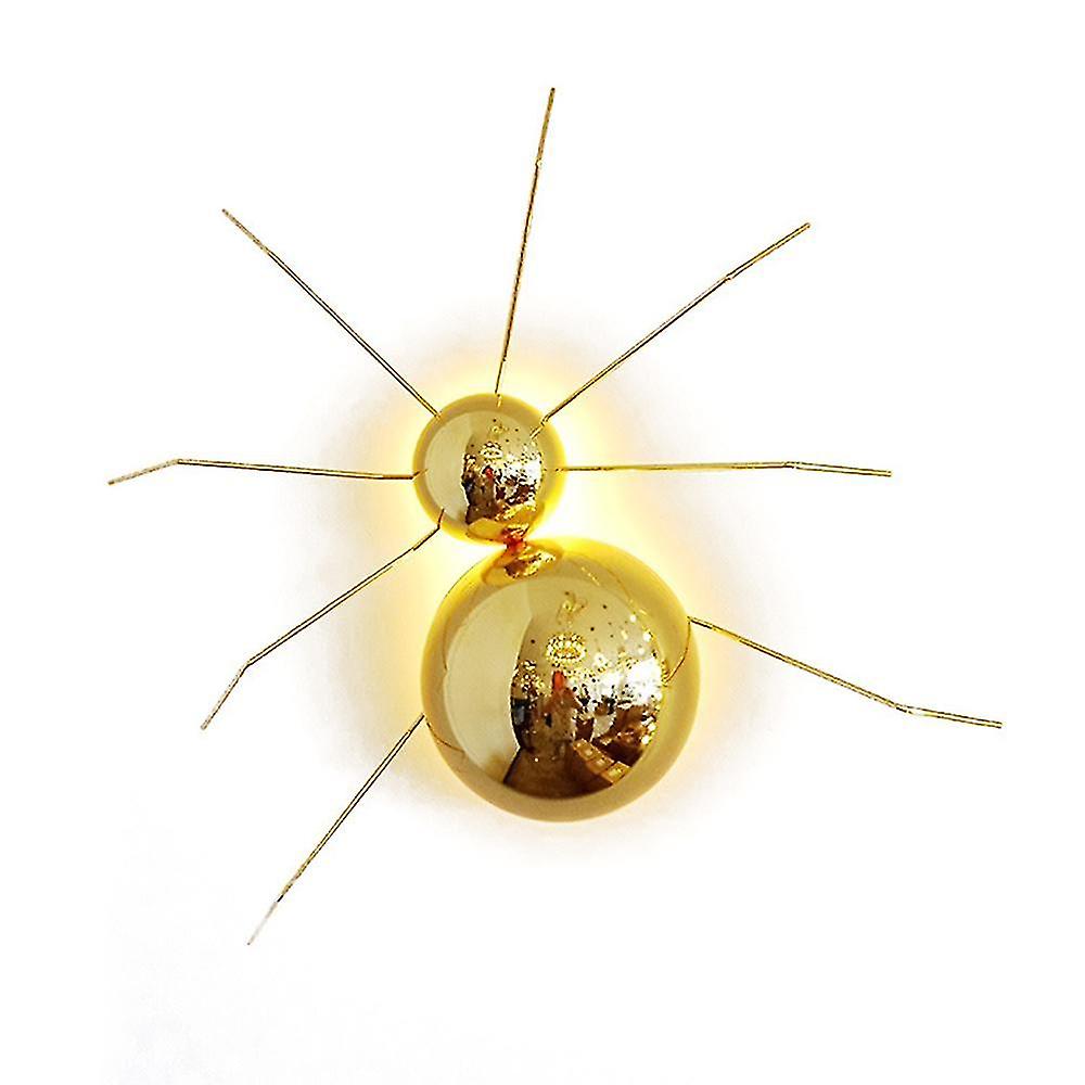 30Cm Spider Wall Light Led Warm Light 3w Gold